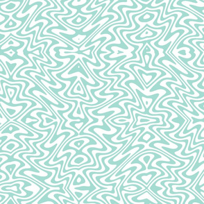 butterfly swirl in blue mint and white