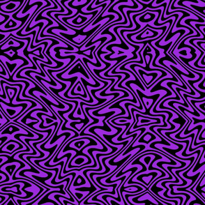 psychedelic butterfly swirl - purple and black