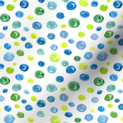 Blue and Green Dots