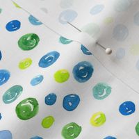 Blue and Green Dots