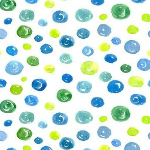 Blue and Green Dots