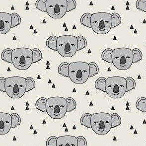 koala // cream background cute australian animals fabric cute koala illustration pattern koala fabric by andrea lauren