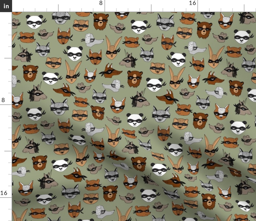 bandit animals // cute fancy dress design best play dressup fabrics for kids cute animals illustrations