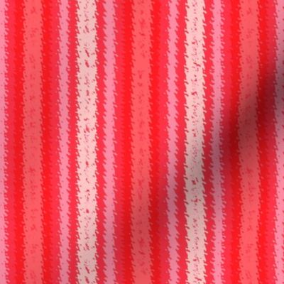 JP37 - Scarlet Red and Pink Jagged Stripes