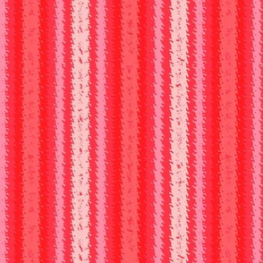 JP37 - Scarlet Red and Pink Jagged Stripes