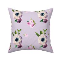 Dark Beauty Floral - Free Falling -Light Lilac