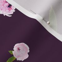 Dark Beauty Floral - Free Falling - Purple