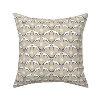 arctic fox //  khaki fox design arctic fox design andrea lauren nursery fabric 