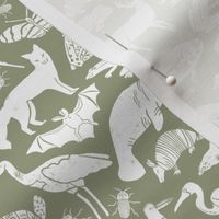 linocut animals //artichoke fabric botanical zoo animals fabric baby nursery
