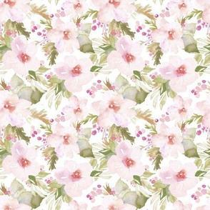 Vintage Watercolor Flower Pattern