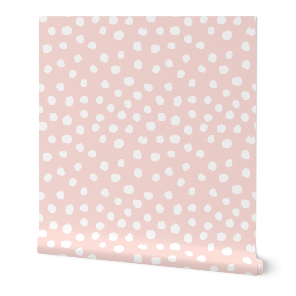 blush dots baby nursery design 