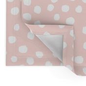 blush dots baby nursery design 