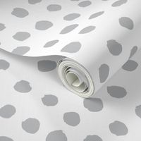 grey dots nursery baby fabric