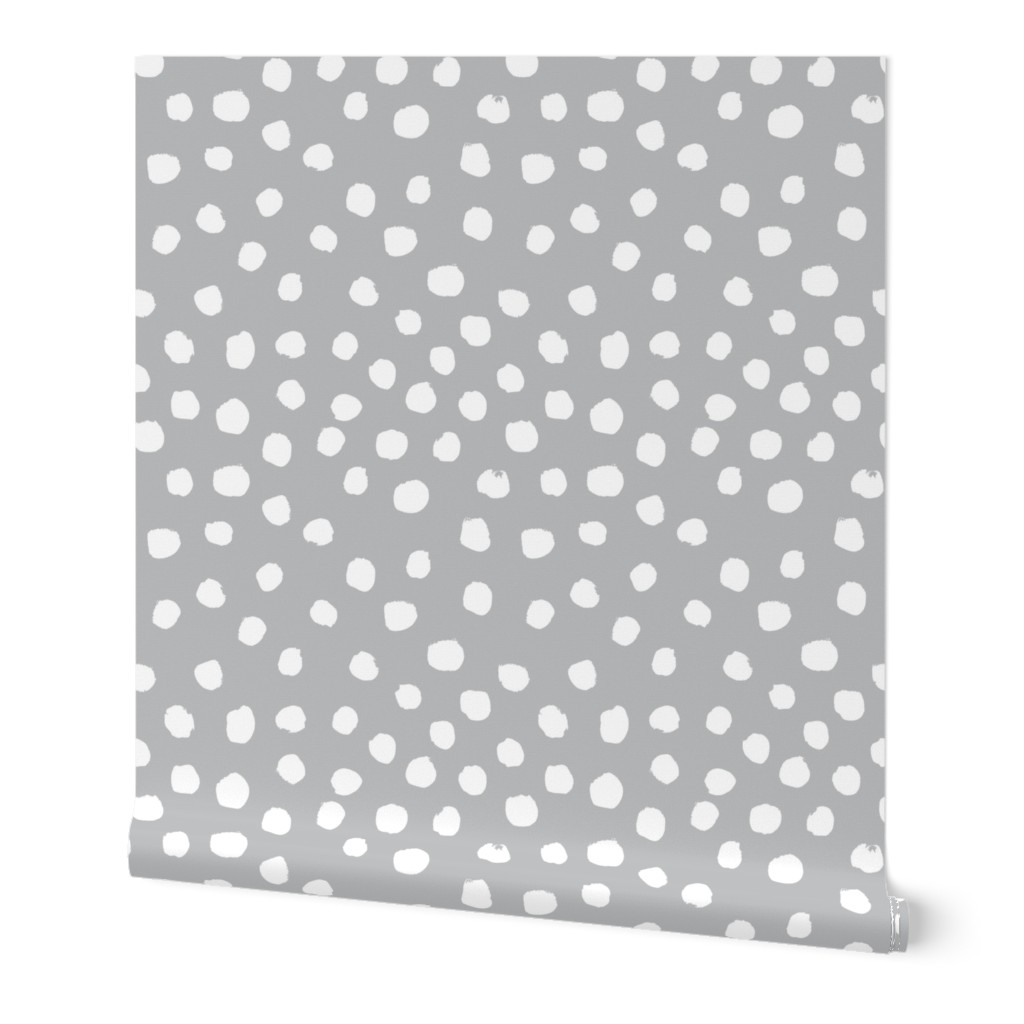 dots fabric white grey dots nursery baby nursery design