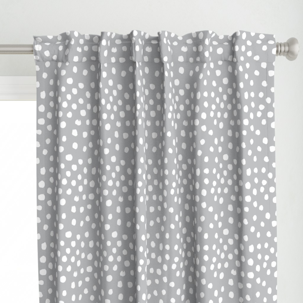 dots fabric white grey dots nursery baby nursery design