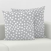 dots fabric white grey dots nursery baby nursery design