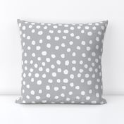 dots fabric white grey dots nursery baby nursery design