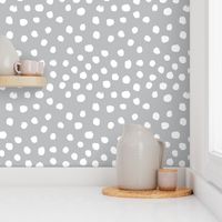 dots fabric white grey dots nursery baby nursery design