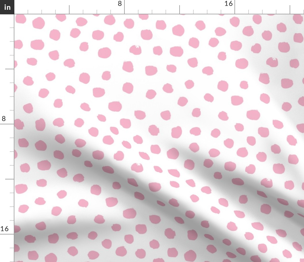 painted dots fabric pink dot design painted dots nursery baby cute dots