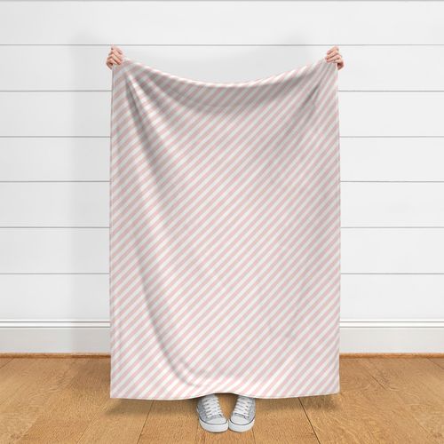 blush stripes fabric baby nursery design