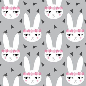 bunny rabbit grey baby nursery fabric cute baby design
