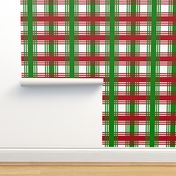 Christmas Plaid Checked Ribbon Stripes