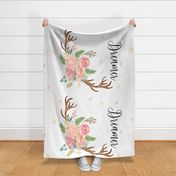 Dreamer in Pastels - For Minky / Quote Blanket