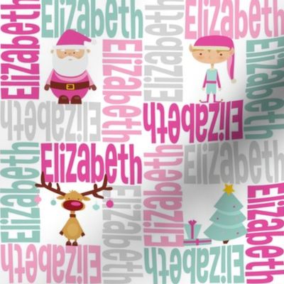 personalised name design - 4way with pic christmas