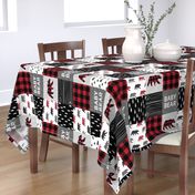 baby bear patchwork quilt top (90) || buffalo plaid