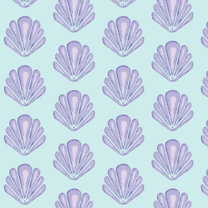 Clamshells -Lavender/Aqua