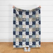 little man patchwork quilt top (90) || the rustic woods collection