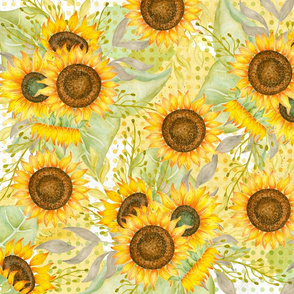 TeaTowel - Sunflowers 1