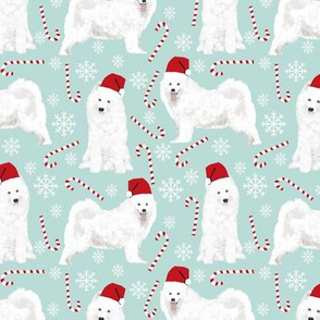 samoyed christmas dog christmas christmas dog fabric peppermint stick christmas dogs snowflakes winter fabric