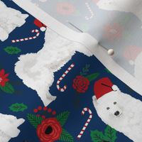 samoyed christmas fabric sled dog christmas design poinsettia christmas fabric samoyeds christmas fabrics