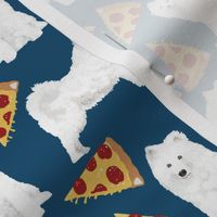 samoyed pizza fabric junk food pizza samoyeds fabric dog fabric