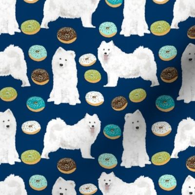 samoyed dog fabric samoyeds dog design blue dogs fabric dog design 