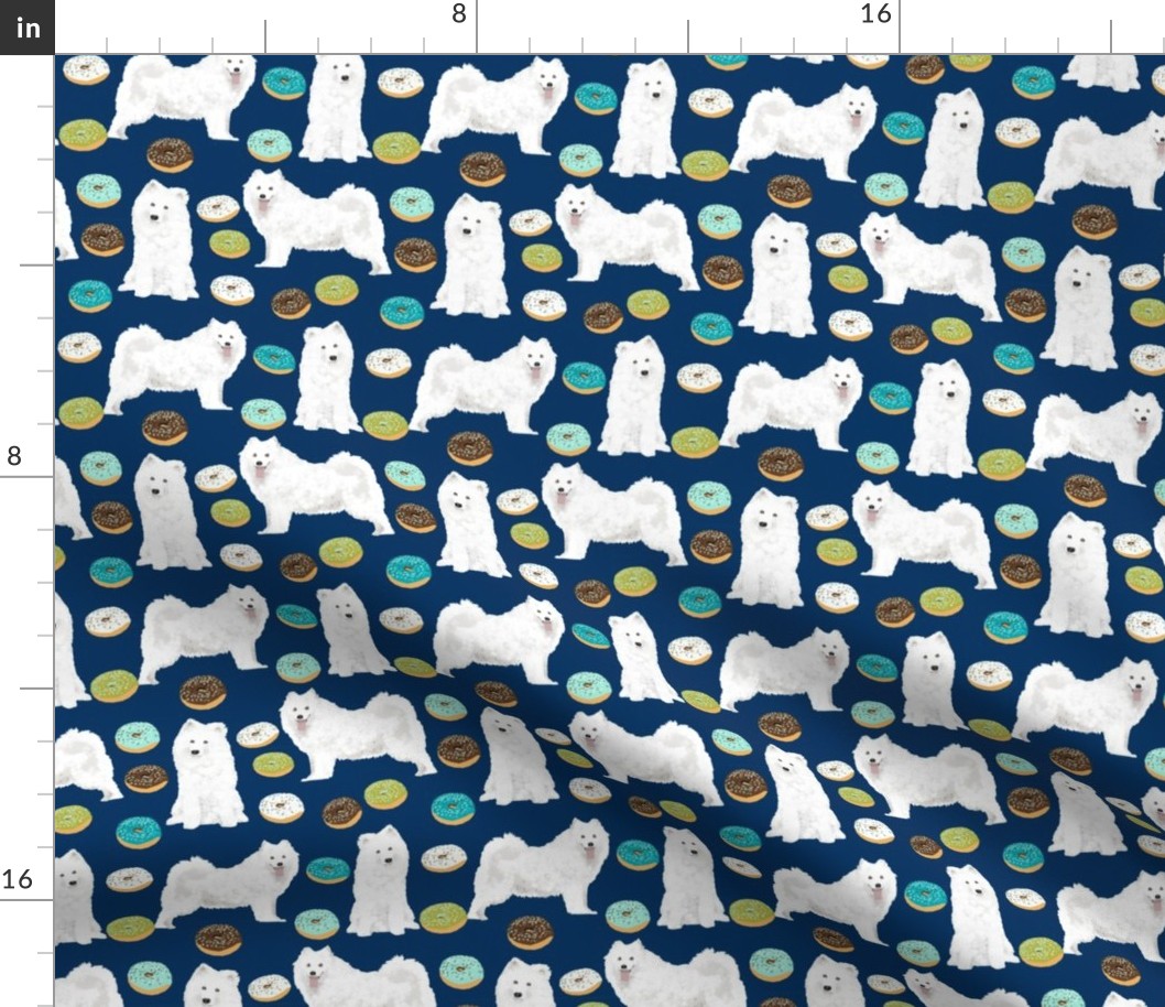 samoyed dog fabric samoyeds dog design blue dogs fabric dog design 
