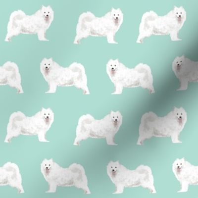 samoyed dog fabric samoyeds dog design mint sled dog design