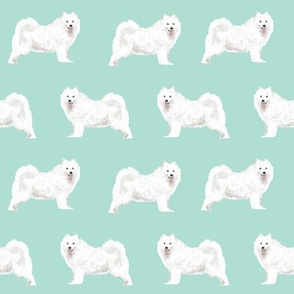 samoyed dog fabric samoyeds dog design mint sled dog design