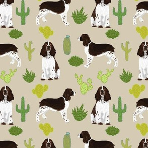 english springer spaniel dog fabric cactus dog design english springer spaniel dogs design cactus dog design fabric