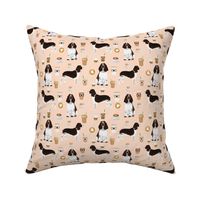 english springer spaniel dog coffees fabric blush coffee design dogs fabric english springer spaniels