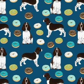english springer spaniel donuts fabric navy donut design springer spaniel fabric dog fabrics