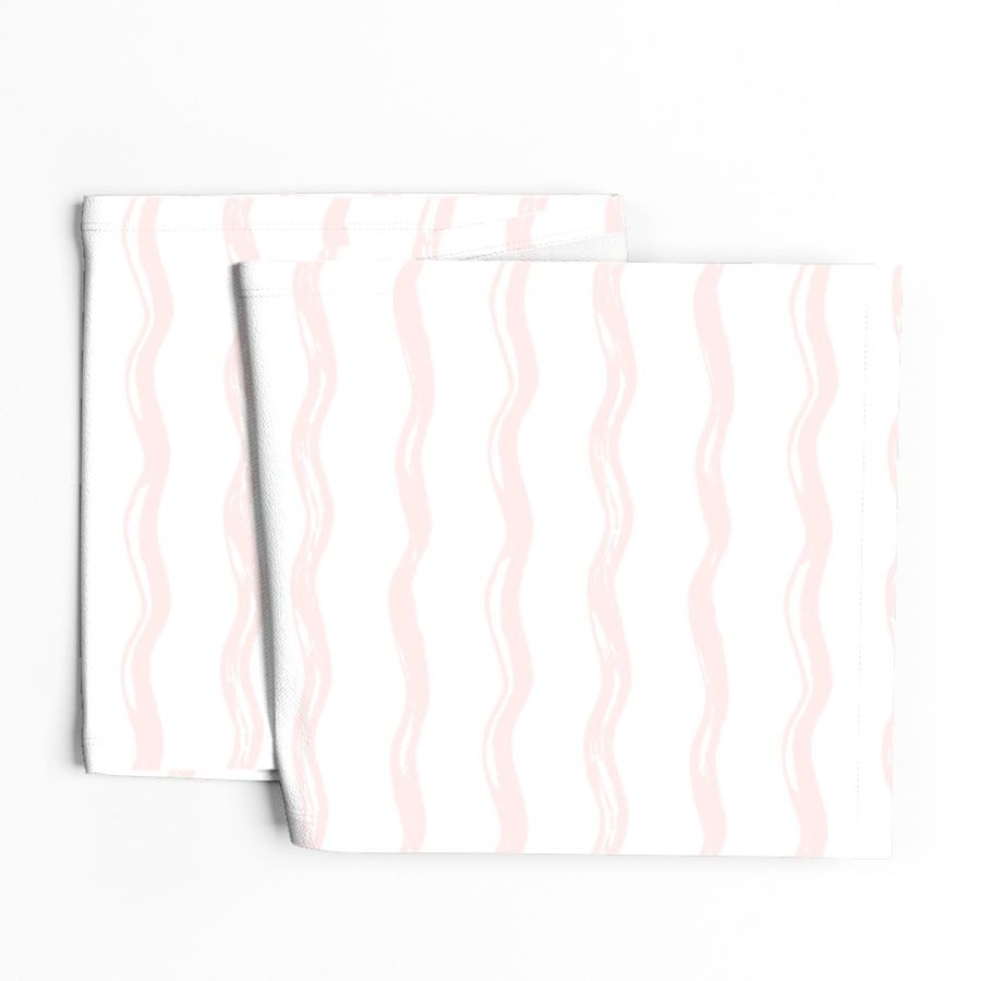 Pastel Pink Wavy Lines