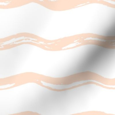 Peach Wavy Lines