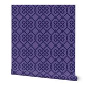 Purple Celtic Knot Lattice 