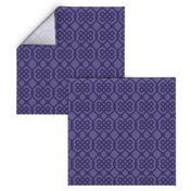 Purple Celtic Knot Lattice 