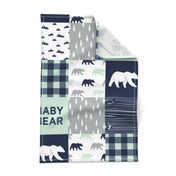 baby bear patchwork quilt top || the northern lights collection