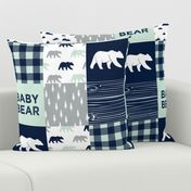 baby bear patchwork quilt top || the northern lights collection