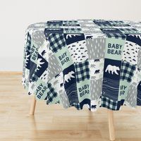 baby bear patchwork quilt top || the northern lights collection