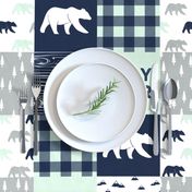 baby bear patchwork quilt top || the northern lights collection